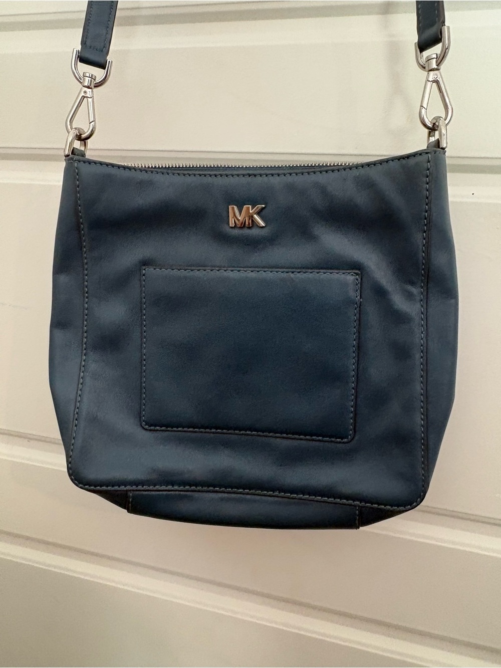 Michael Kors Teal Blue Leather Crossbody Bag